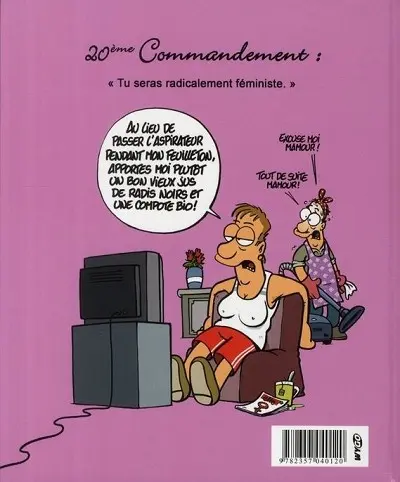 Verso de l'album Les 40 commandements Les 40 commandements de la femme