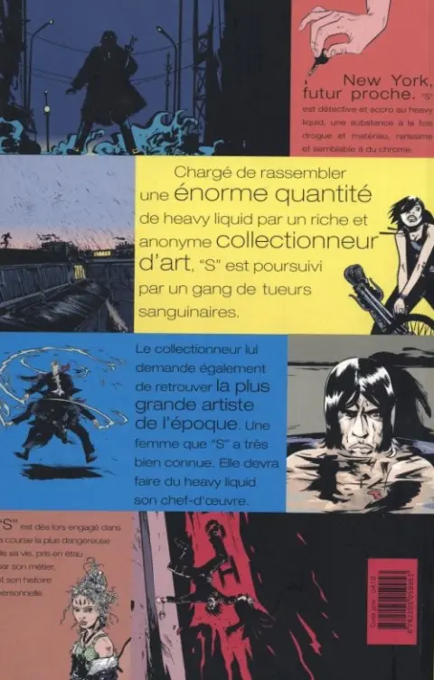 Verso de l'album Heavy Liquid