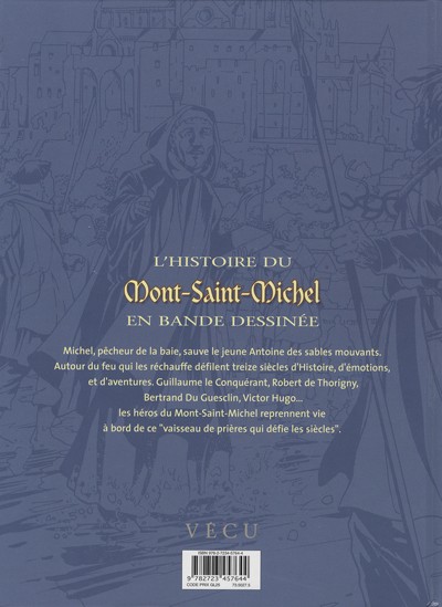 Verso de l'album L'Histoire du Mont-Saint-Michel