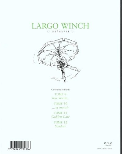 Verso de l'album Largo Winch L'intégrale / 3