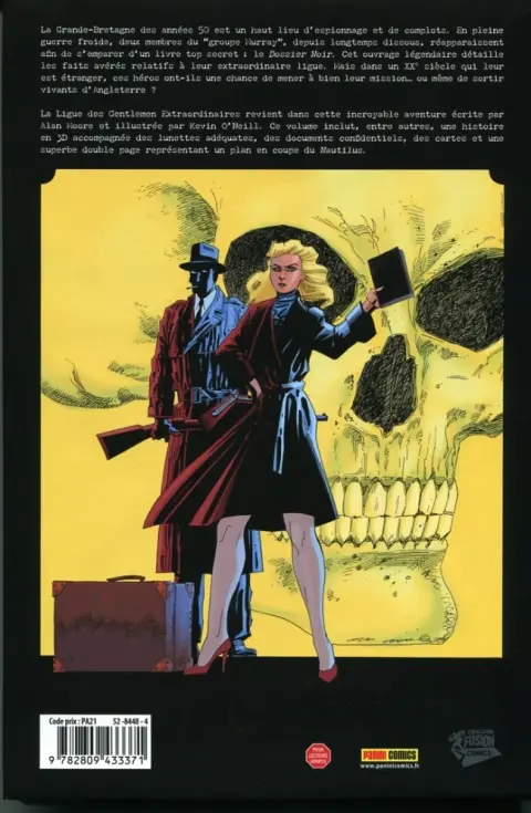 Verso de l'album La Ligue des Gentlemen Extraordinaires Le Dossier Noir