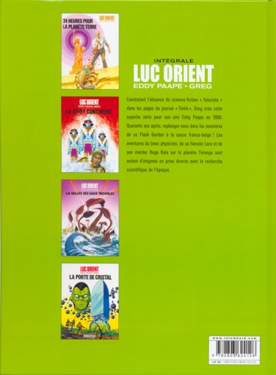 Verso de l'album Luc Orient Intégrale Luc Orient 3