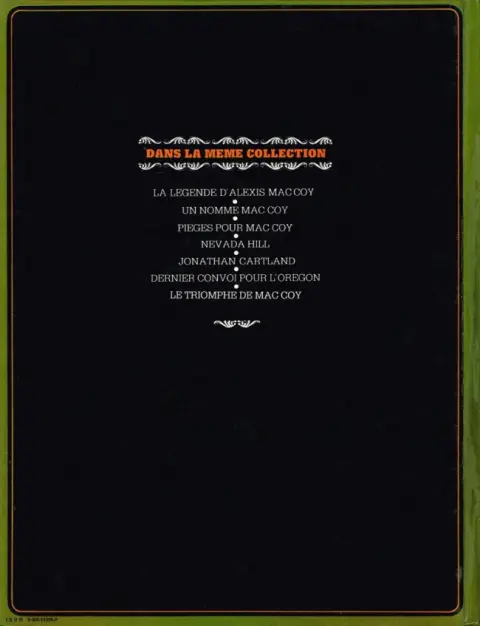 Verso de l'album Mac Coy Tome 4 Le triomphe de Mac Coy
