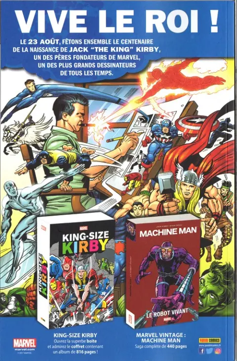 Verso de l'album Marvel Universe Tome 1 Le Retour de Thanos