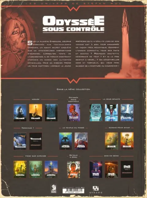 Verso de l'album Odyssée sous contrôle