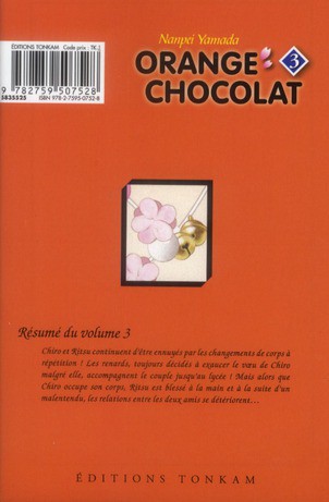 Verso de l'album Orange chocolat Tome 3
