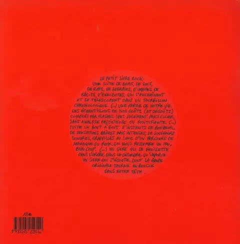 Verso de l'album Le Petit livre rock