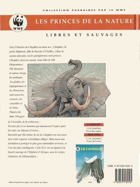 Verso de l'album Les Princes de la nature Tome 2 L'éléphant