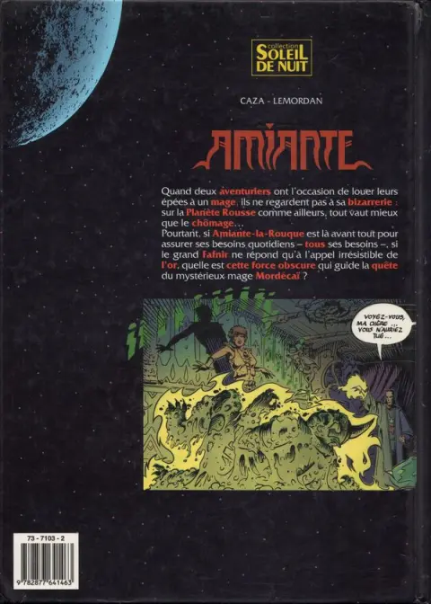 Verso de l'album Amiante Tome 1 La cité perdue de Kroshmargh