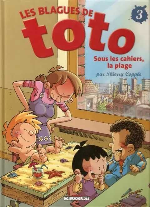 Couverture de l'album Les Blagues de Toto Tome 3 Sous les cahiers, la plage