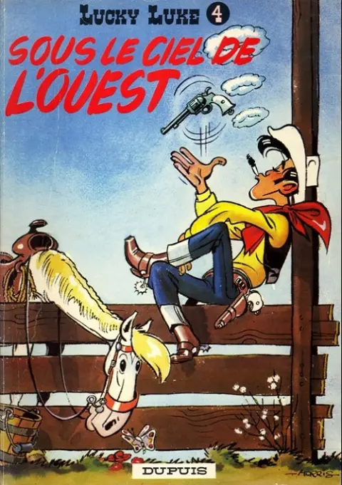 Couverture de l'album Lucky Luke Tome 4 Sous le ciel de l'Ouest