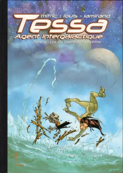 Couverture de l'album Tessa agent intergalactique Tome 2 Les Dix Dalles du Labyrinthe