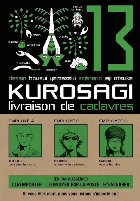 Couverture de l'album Kurosagi, livraison de cadavres 13