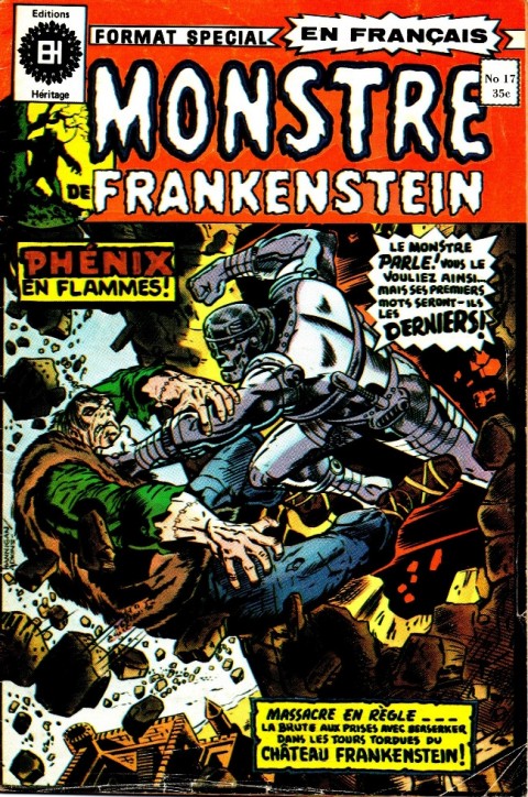 Le Monstre de Frankenstein Tome 17 Un Phénix fou furieux !