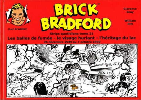 Couverture de l'album Brick Bradford Strips quotidiens Tome 21 Les balles de fumée - Le village hurlant - L'héritage du lac
