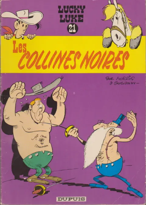 Couverture de l'album Lucky Luke Tome 21 Les collines noires