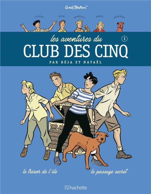 Couverture de l'album Les aventures du Club des Cinq 1 Le trésor de l'île, le passage secret