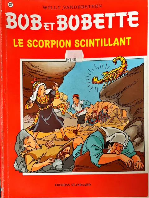 Couverture de l'album Bob et Bobette Tome 231 Le scorpion scintillant
