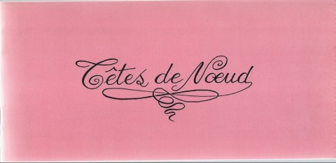 Le Petit livre rose de Morchoisne Têtes de noeud