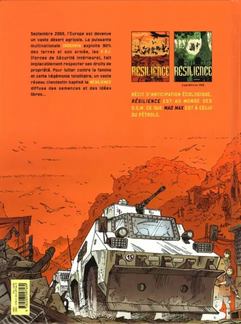 Verso de l'album Résilience Tome 1 Les Terres mortes
