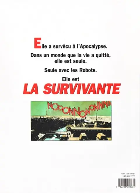 Verso de l'album La Survivante L'Intégrale