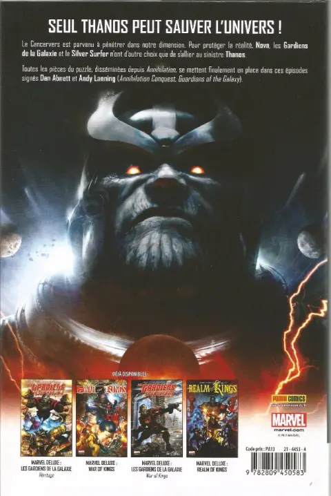 Verso de l'album Thanos Imperative