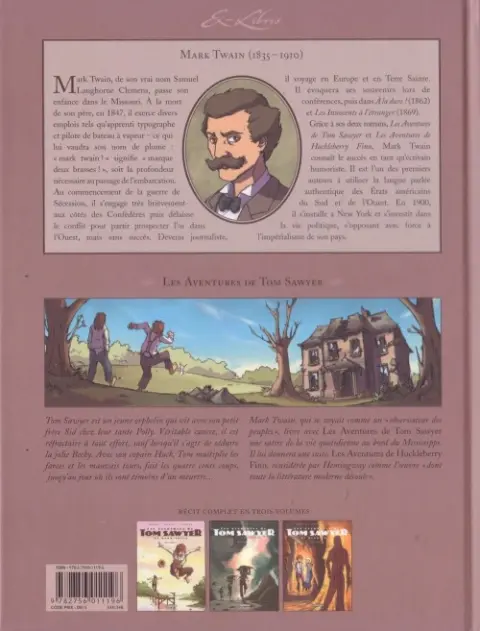 Verso de l'album Les Aventures de Tom Sawyer Volume 3