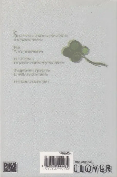 Verso de l'album Trèfle Vol. 4