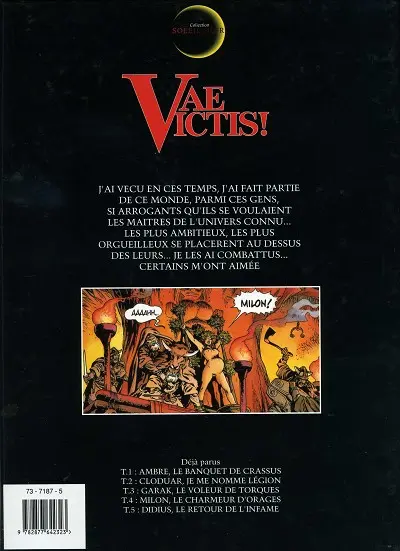 Verso de l'album Vae Victis ! Tome 5 Didius, le retour de l'infâme