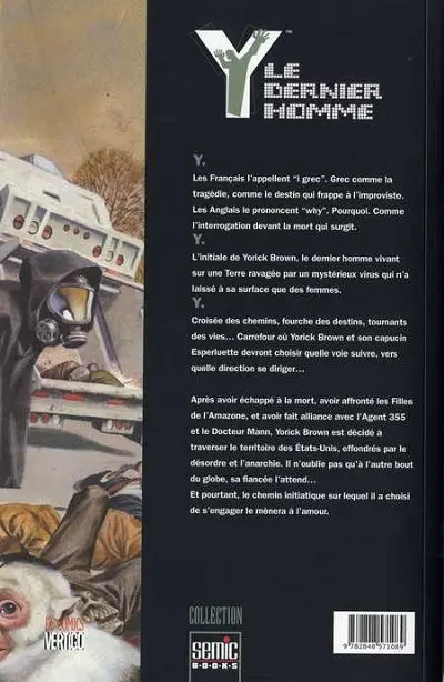 Verso de l'album Y le dernier homme Tome 2 Un petit coin de Paradis