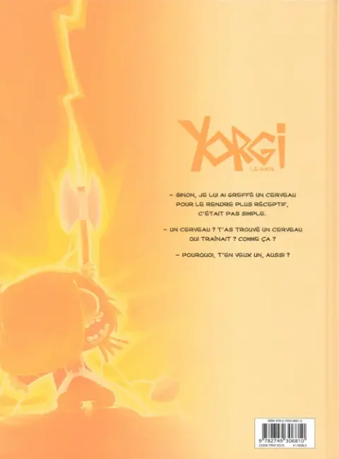 Verso de l'album Yorgi le nain 1 Jusqu'ici, tout va bien !