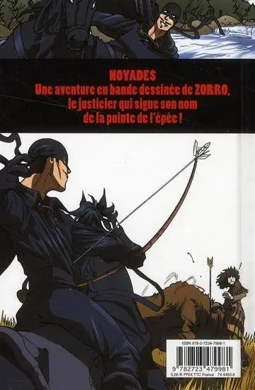Verso de l'album Zorro 2 Noyades