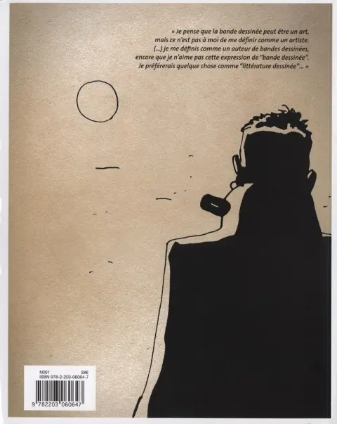 Verso de l'album De l'autre côté de Corto
