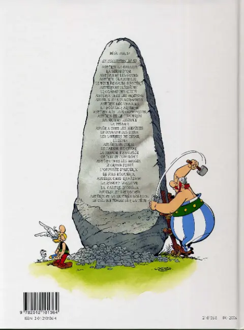 Verso de l'album Astérix Tome 4 Astérix gladiateur