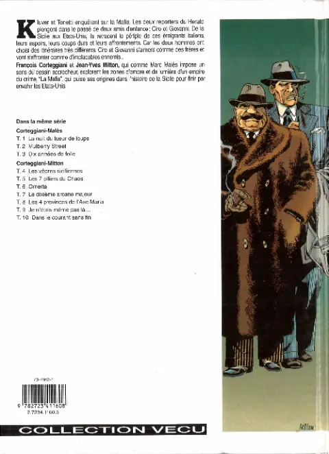 Verso de l'album De silence et de sang Tome 4 Les vêpres siciliennes