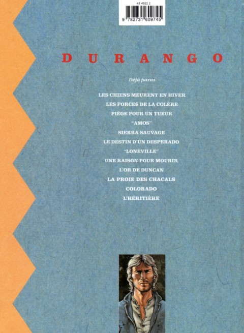 Verso de l'album Durango Tome 4 Amos