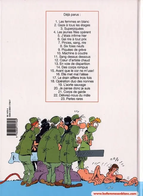 Verso de l'album Les Femmes en Blanc Tome 7 Pinces, sang, rires