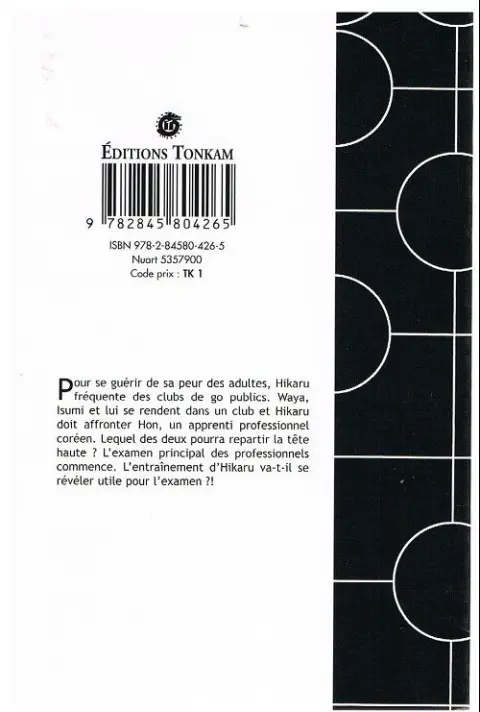 Verso de l'album Hikaru no go Tome 9 L'examen principal commence