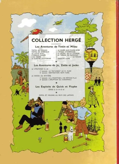 Verso de l'album Les Aventures de Jo, Zette et Jocko Tome 3 Le Rayon du Mystère 1er épisode, Le Manitoba ne répond plus