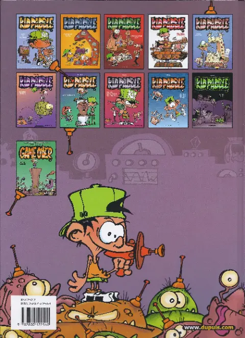 Verso de l'album Kid Paddle Tome 1 Jeux de vilains