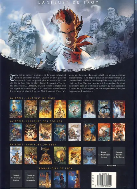 Verso de l'album Lanfeust de Troy Tome 3 Castel Or-Azur