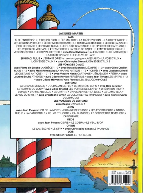 Verso de l'album Lefranc Tome 5 Les portes de l'enfer