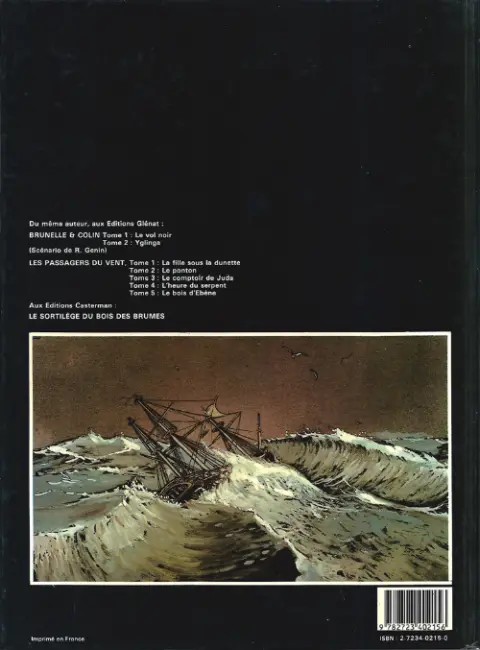 Verso de l'album Les Passagers du vent Tome 3 Le comptoir de Juda