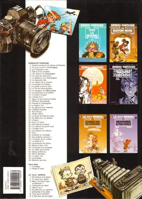Verso de l'album Spirou et Fantasio Tome 7 Le dictateur et le champignon
