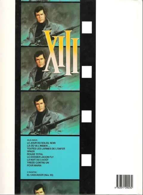 Verso de l'album XIII Tome 4 SPADS