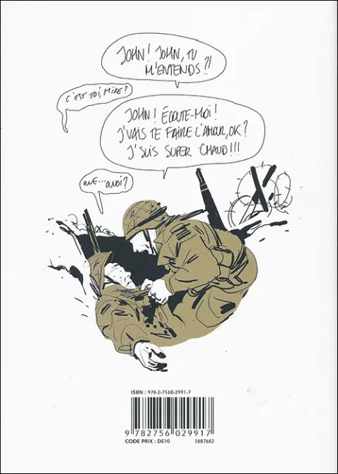 Verso de l'album Bastien Vivès Tome 5 La guerre