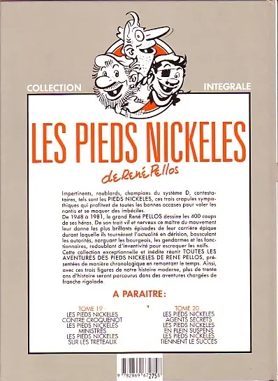 Verso de l'album Les Pieds Nickelés Tome 18