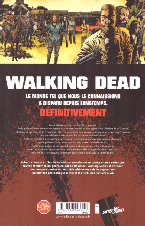 Verso de l'album Walking Dead Tome 30 Nouvel ordre mondial !