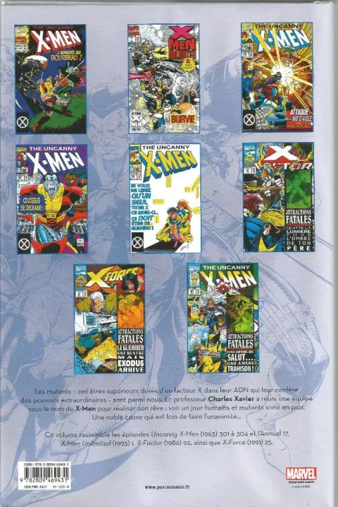 Verso de l'album X-Men L'intégrale Tome 34 1993 (III)