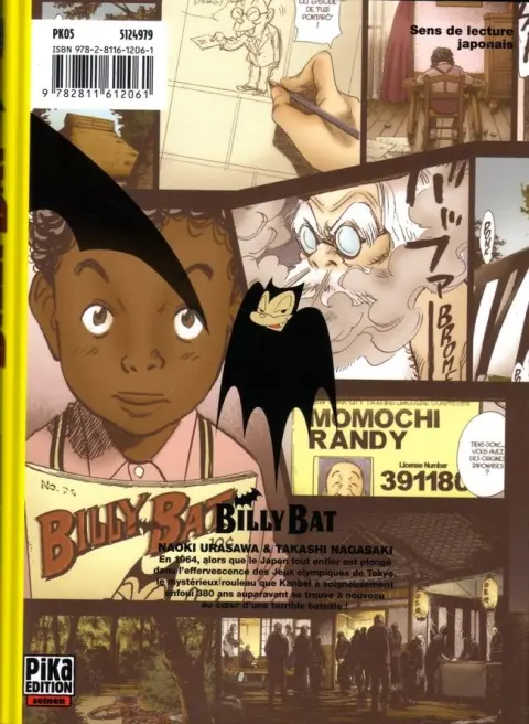 Verso de l'album Billy Bat 8